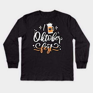 I Love Oktoberfest Kids Long Sleeve T-Shirt